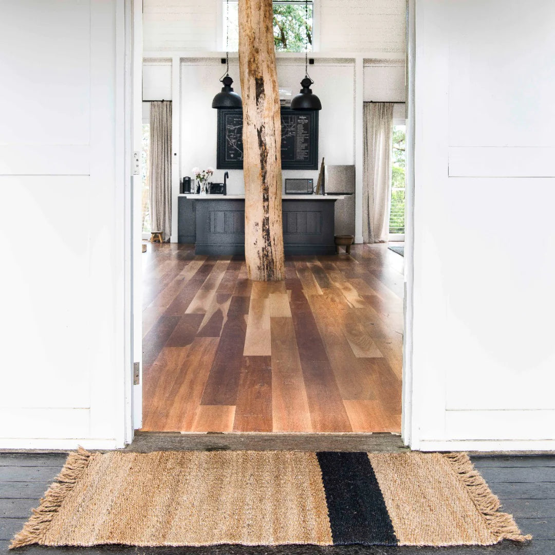 Zebra Baxter Stripe Jute Mat