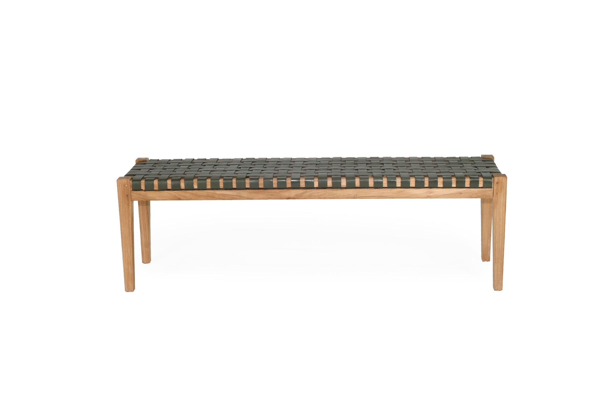Paloma Woven Leather 150cm Bench