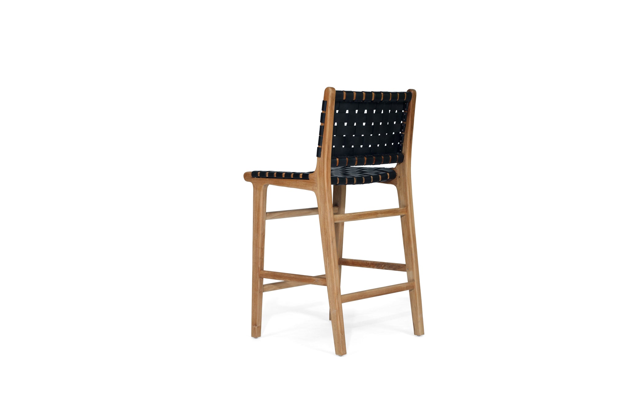 Paloma Woven Leather Backed Counter Stool