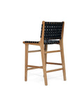 Paloma Woven Leather Backed Counter Stool
