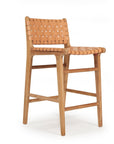 Paloma Woven Leather Backed Counter Stool