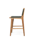 Paloma Woven Leather Backed Counter Stool