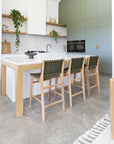 Paloma Woven Leather Backed Counter Stool