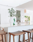 Paloma Flat Leather Saddle Stool
