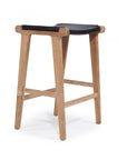 Paloma Flat Leather Saddle Stool