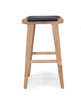 Paloma Flat Leather Saddle Stool