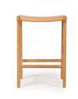 Paloma Flat Leather Saddle Stool