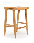 Paloma Flat Leather Saddle Stool