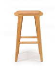 Paloma Flat Leather Saddle Stool