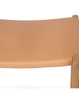 Paloma Flat Leather Saddle Stool