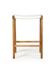 Paloma Flat Leather Saddle Stool