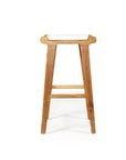 Paloma Flat Leather Saddle Stool