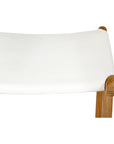 Paloma Flat Leather Saddle Stool