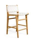 Paloma Woven Leather Backed Counter Stool