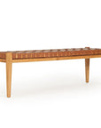 Paloma Woven Leather 150cm Bench