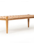Paloma Woven Leather 150cm Bench