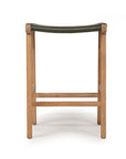 Paloma Flat Leather Saddle Stool