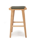 Paloma Flat Leather Saddle Stool