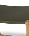Paloma Flat Leather Saddle Stool