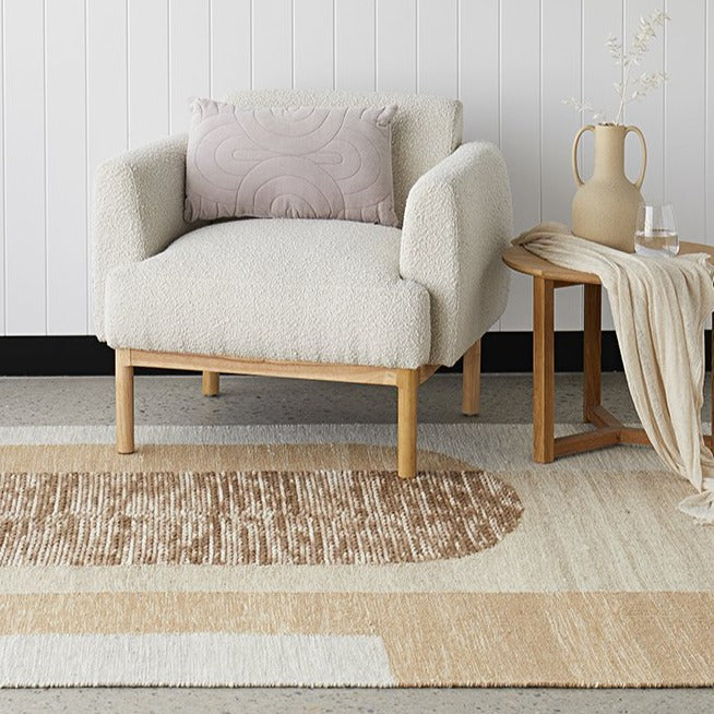 J+J Origin Flatwoven Rug - Toffee