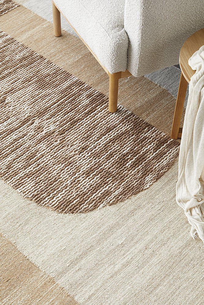 J+J Origin Flatwoven Rug - Toffee