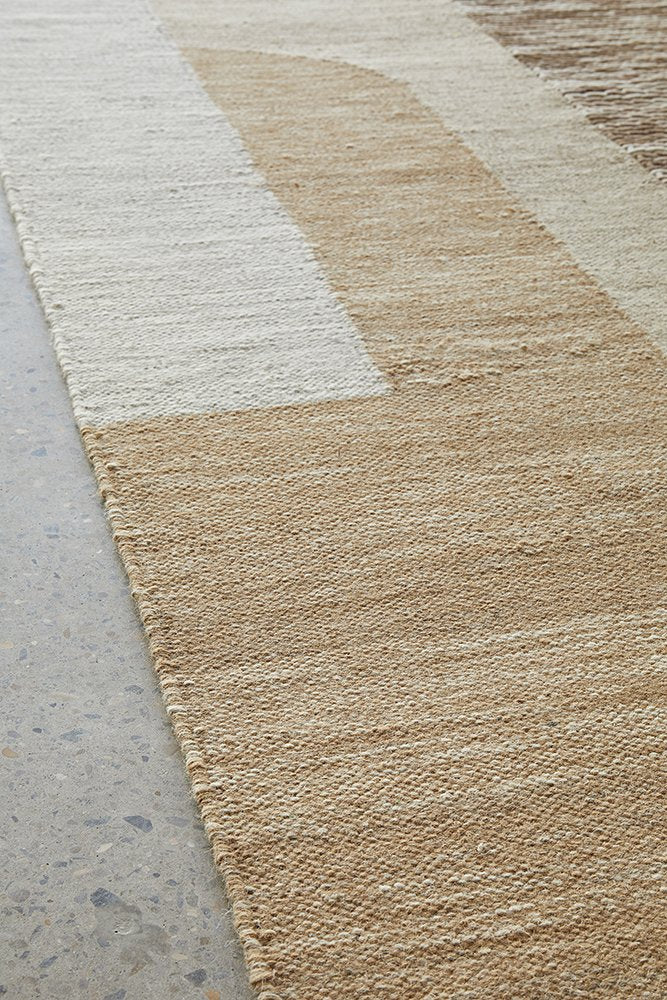 J+J Origin Flatwoven Rug - Toffee