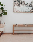 Saba Woven Cord Bench - Sand