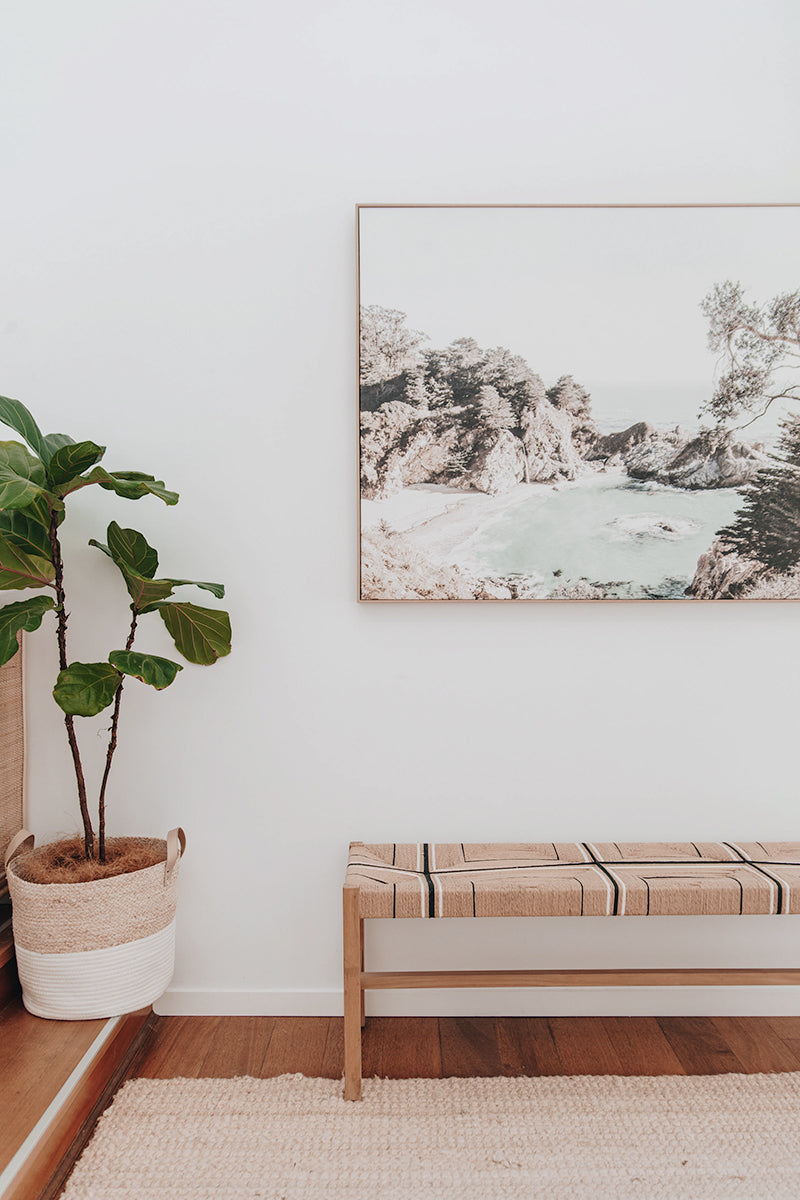 Saba Woven Cord Bench - Sand