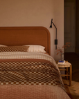 Matteo Bronze Wool & Silk Cushion Lumber