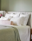 Eadie Ease Quilted Bed Cover Set - White/Pistachio