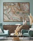 Aboriginal Art Collection - Dhala-Bu-Nya Green Canvas Art Print