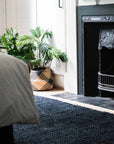 Zebra Graphite Jute Rug