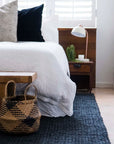 Zebra Graphite Jute Rug