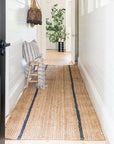 Zebra Bailey Stripe Jute Runner