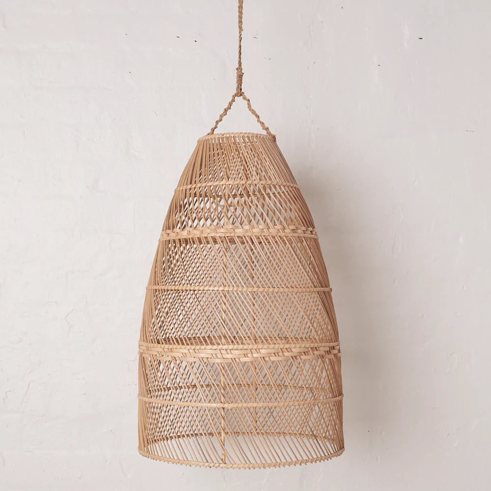 Ara Rattan Long Light Shade Jarvis Jarvis Home