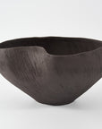 ceramic bowl in brushed chocolate