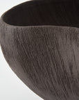 ceramic bowl in brushed chocolate