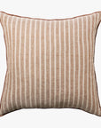 Ava Toffee Stripe Pure Linen Cushion