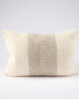 Eadie Coco Linen Cushion - White/Natural