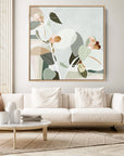 Field of Eucalypt Framed Canvas Print - Evergreen
