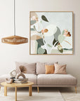 Field of Eucalypt Framed Canvas Print - Evergreen