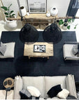 Zebra Graphite Jute Rug