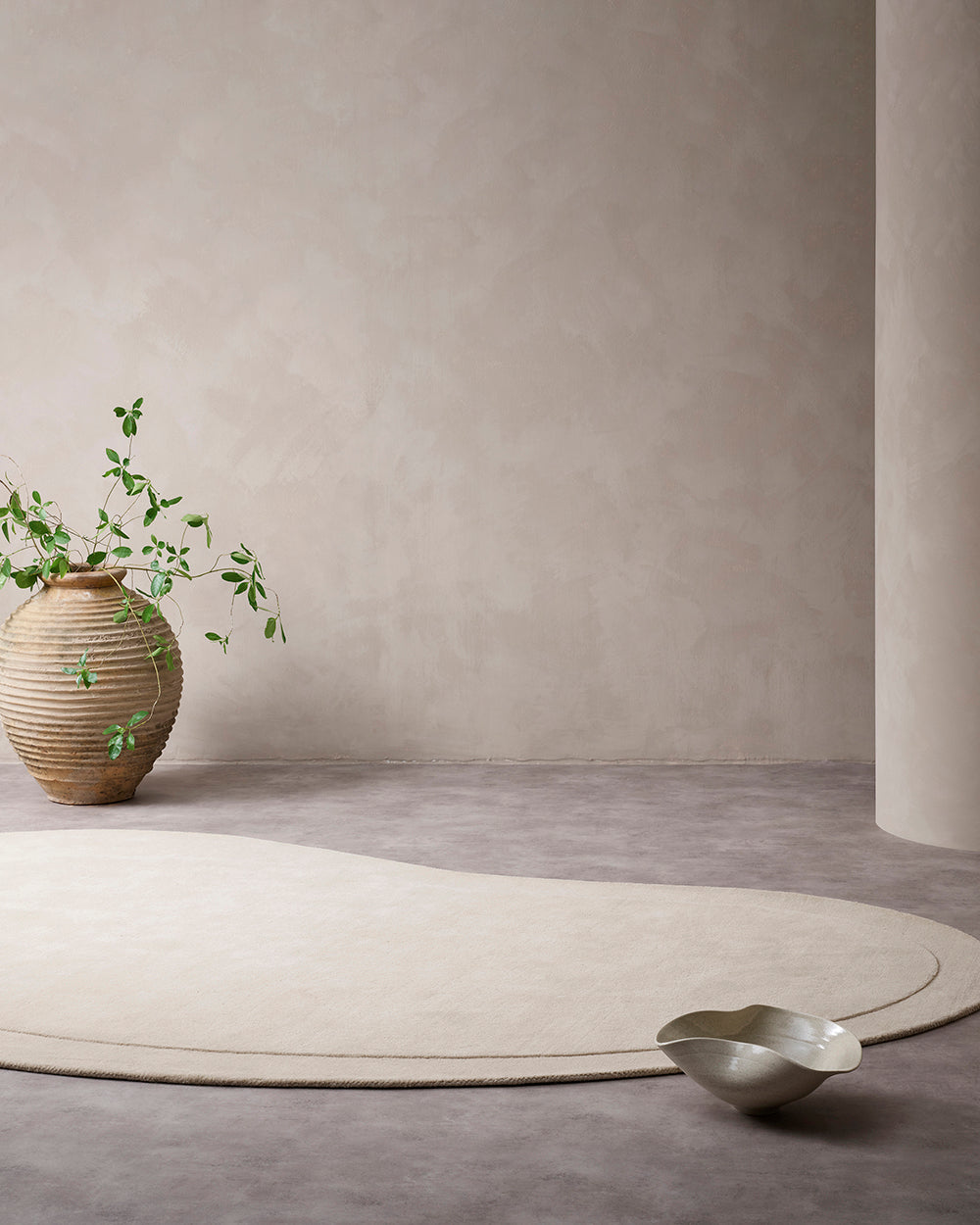Baya Form Natural Floor Rug