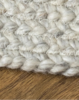 Coastal Loom Haystacks Round Rug - Silver