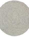 Coastal Loom Haystacks Round Rug - Silver