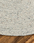 Coastal Loom Haystacks Round Rug - Natural