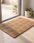 Zebra Armstrong Natural Tile Jute Runner