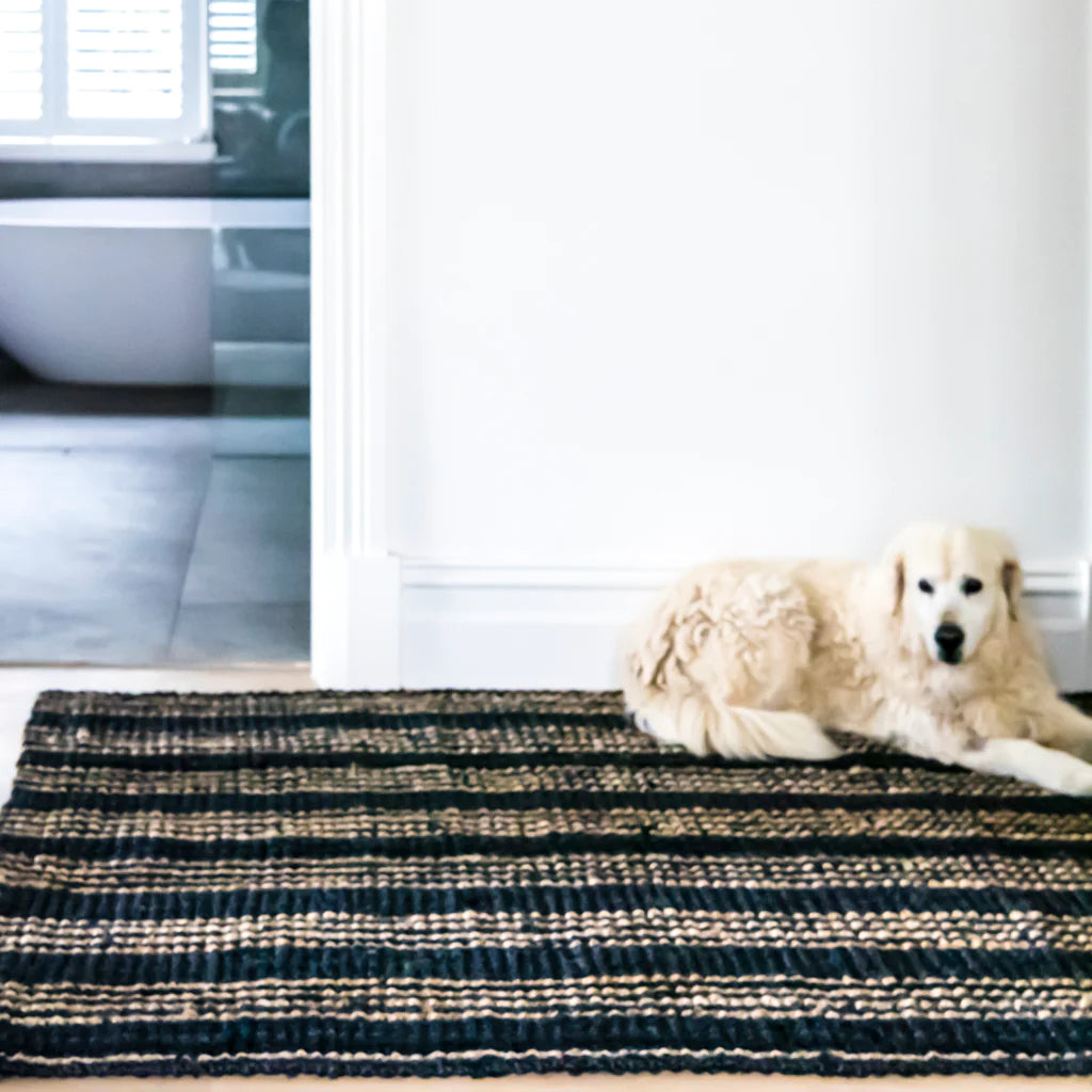 Zebra Jones Stripe Jute Rug
