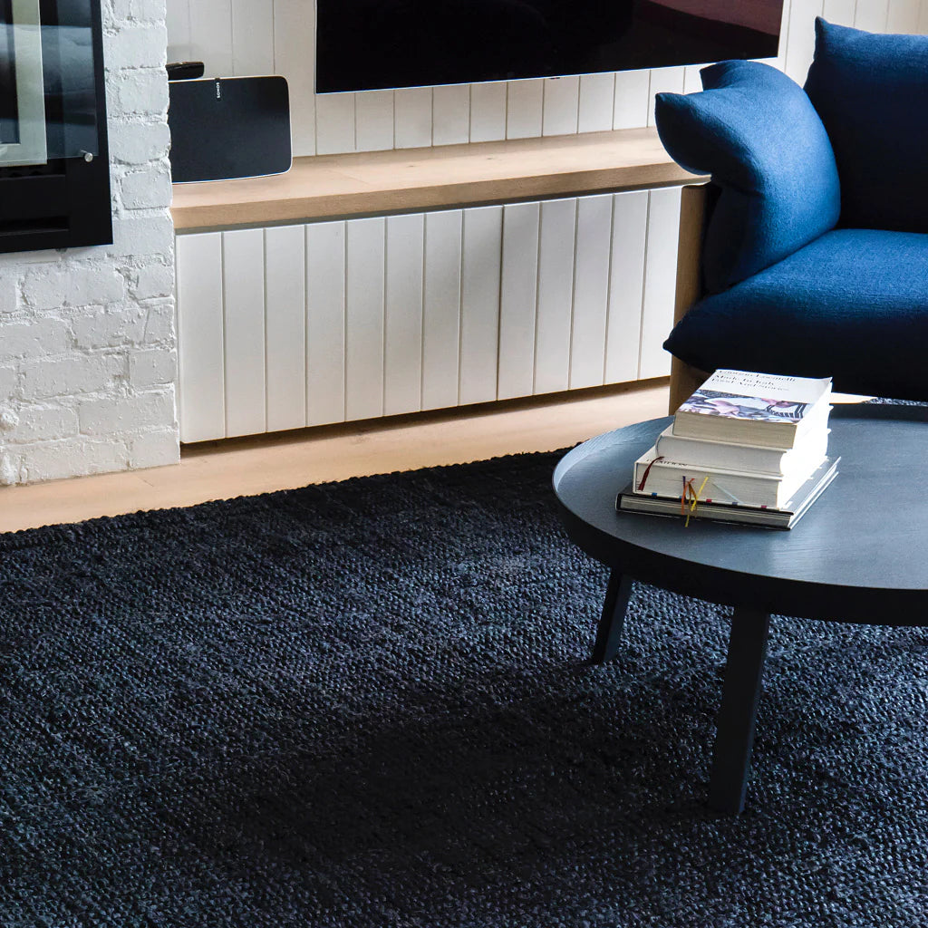 Zebra Graphite Jute Rug