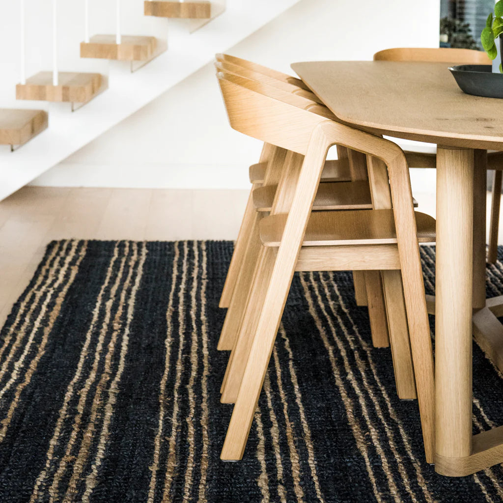 Zebra Jones Stripe Jute Rug